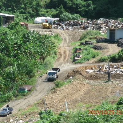 Aerial view of the Fond Cole Landfill
