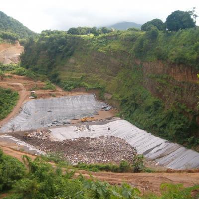 Aerial view of the landfill