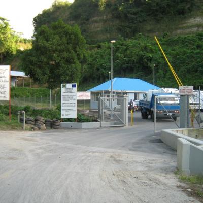 View from the entrance of the Fond Cole Landfill