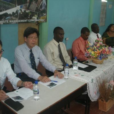 The panel of speakers at the Goodwill Primary School Exhibition
