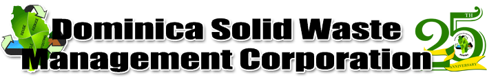25 year aniversary logo of the Dominica Solid Waste Management Corporation